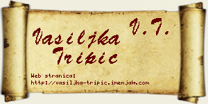 Vasiljka Tripić vizit kartica